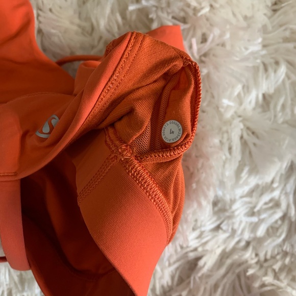 Lululemon Energy Bra Size 4 Orange - Picture 3 of 4